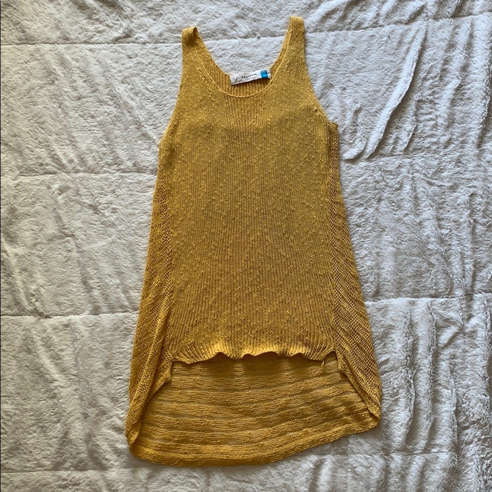 Anthropologie Golden Tank Top